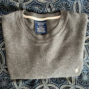 Polo Ralph Lauren Sleepwear Gray Waffle Small Long Sleeve